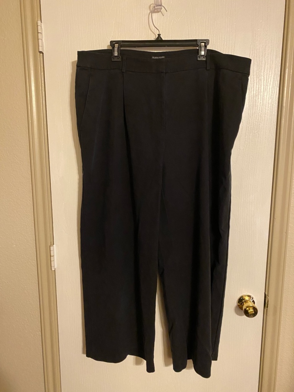 Eileen Fisher Black Wide-Leg Pants